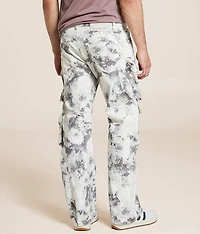Floral Baggy Cargo Stretch Pant