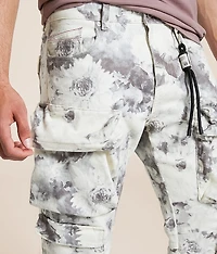 Floral Baggy Cargo Stretch Pant