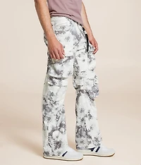 Floral Baggy Cargo Stretch Pant