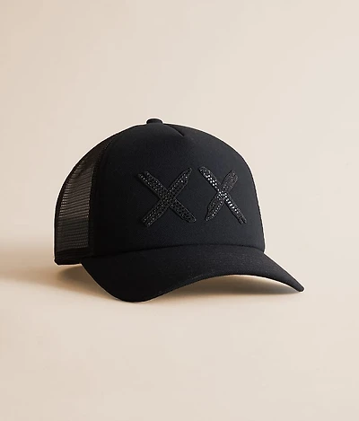 Black Crystals Trucker Hat