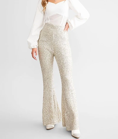 Sequin Flare Pant