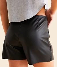 Pleather Skort
