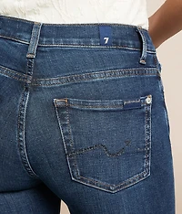 Swarovski Crystal Mid-Rise Boot Jean