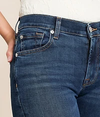 Swarovski Crystal Mid-Rise Boot Jean