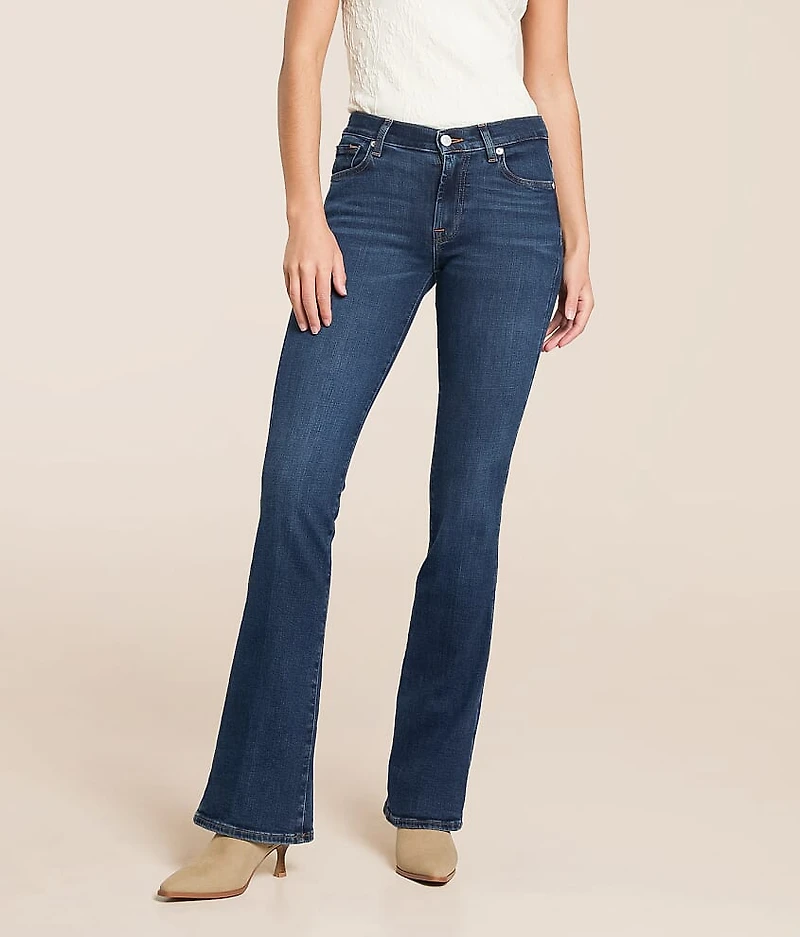 Swarovski Crystal Mid-Rise Boot Jean