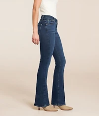 Swarovski Crystal Mid-Rise Boot Jean