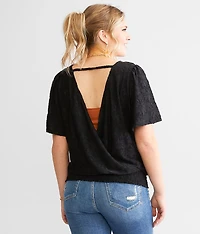 Floral Surplice Top