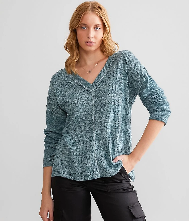 Waffle Knit Top