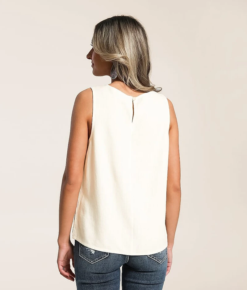 Embroidered Tank Top