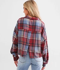 Plaid Boyfriend Flannel Shirt