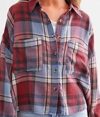 Plaid Boyfriend Flannel Shirt