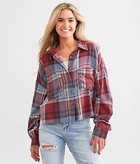 Plaid Boyfriend Flannel Shirt