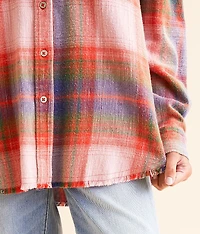 Plaid Boyfriend Flannel Shirt