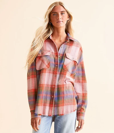 Plaid Boyfriend Flannel Shirt