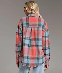 Washed Flannel Boyfriend Shirt