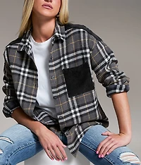 Corduroy Plaid Shirt