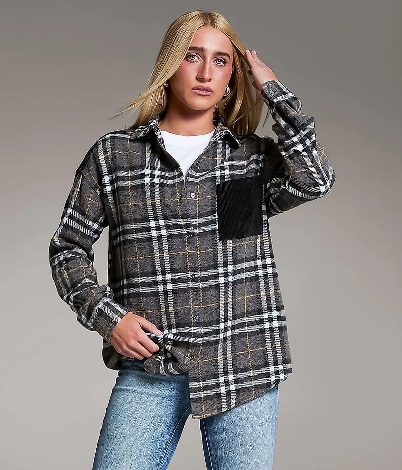 Corduroy Plaid Shirt
