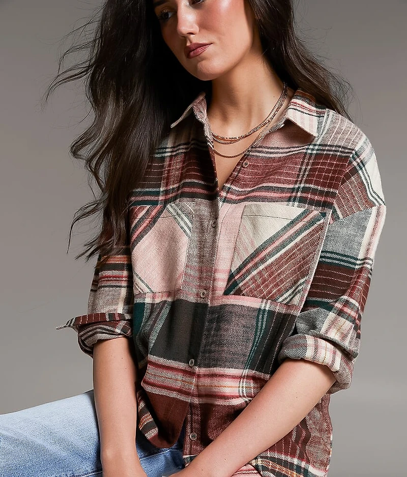 Boyfriend Plaid Flannel Shirt