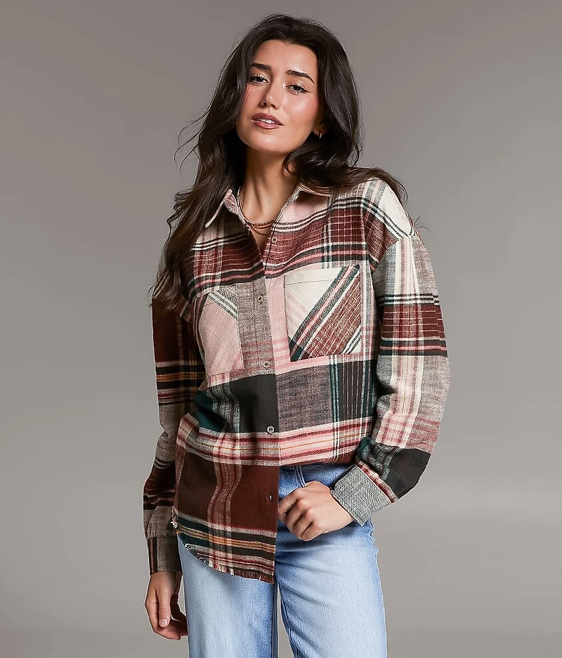 Boyfriend Plaid Flannel Shirt
