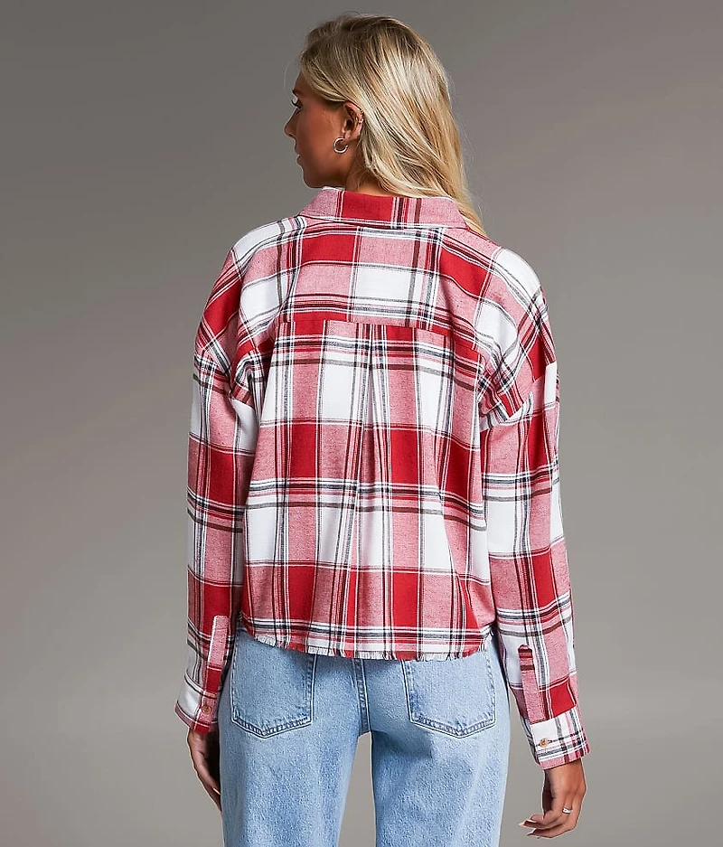 Flannel Cropped Shirt