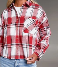Flannel Cropped Shirt