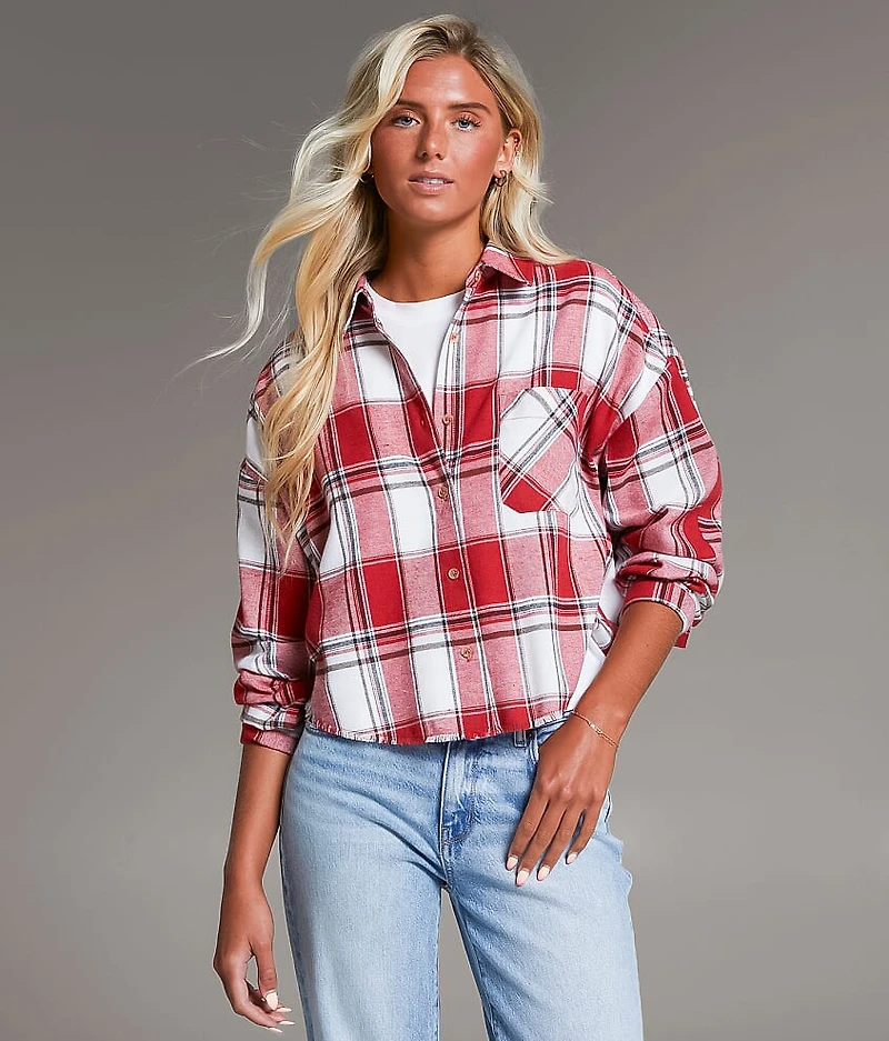 Flannel Cropped Shirt
