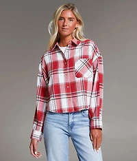 Flannel Cropped Shirt