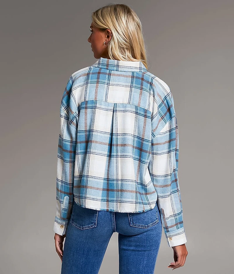 Flannel Cropped Shirt