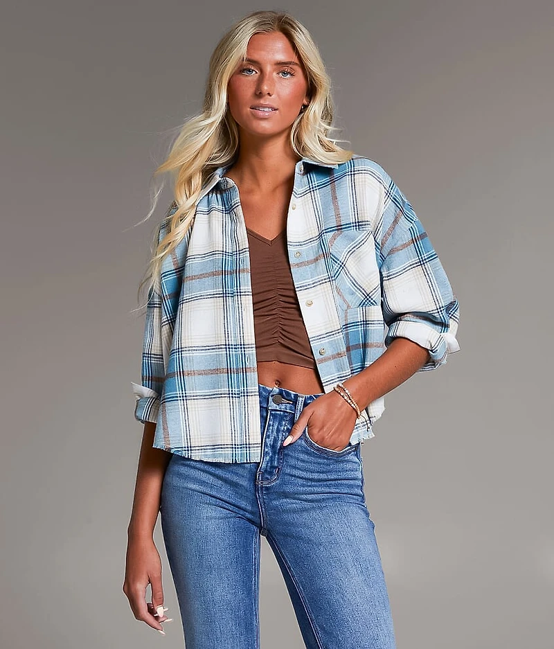 Flannel Cropped Shirt