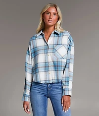 Flannel Cropped Shirt
