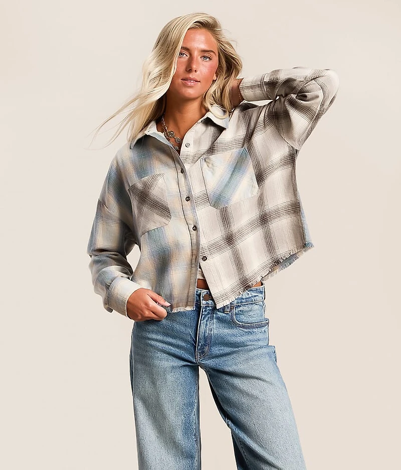 Flannel Raw Edge Shirt