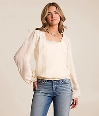 Floral Embroidered Top