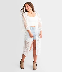 Mesh Lace Kimono