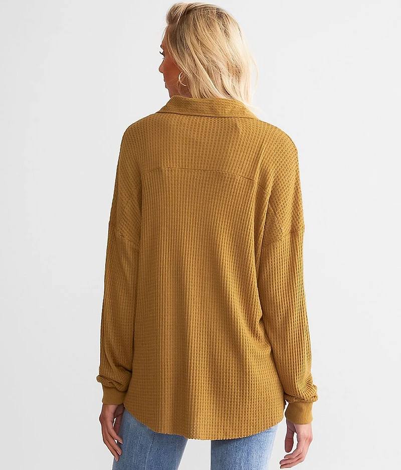 Waffle Knit Thermal Shirt