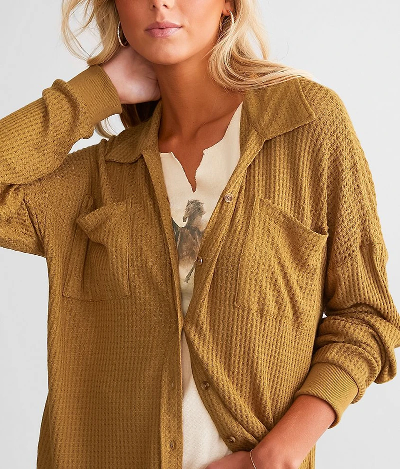 Waffle Knit Thermal Shirt