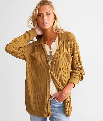 Waffle Knit Thermal Shirt