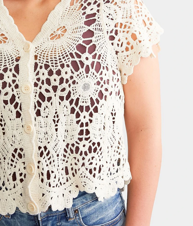Crochet Cardigan Sweater