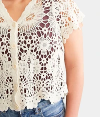 Crochet Cardigan Sweater