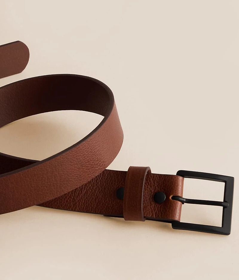 Textured Leather Belt