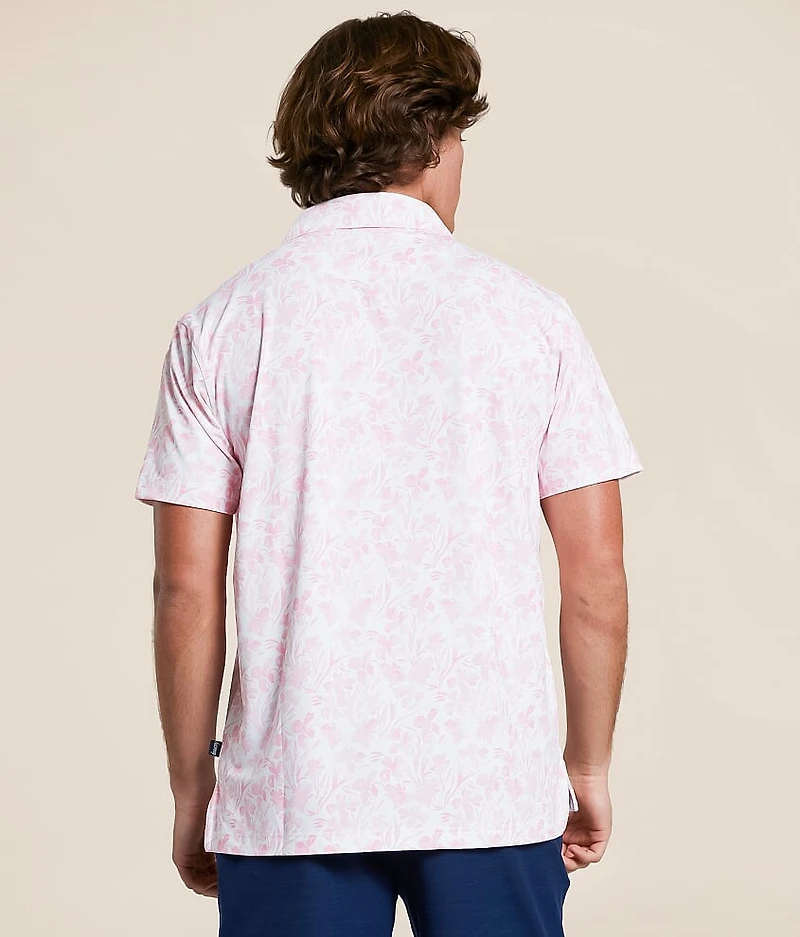 The Watercolor Flower Performance Polo