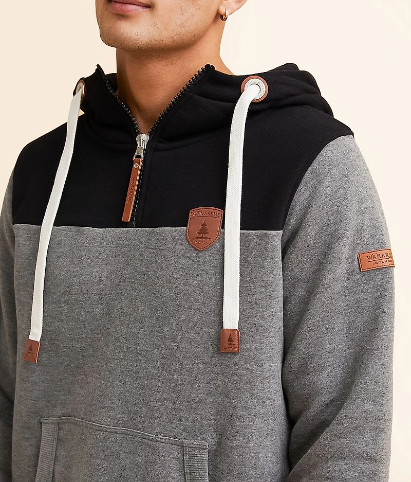 Rob Quarter Zip Hooded Sweatshirt