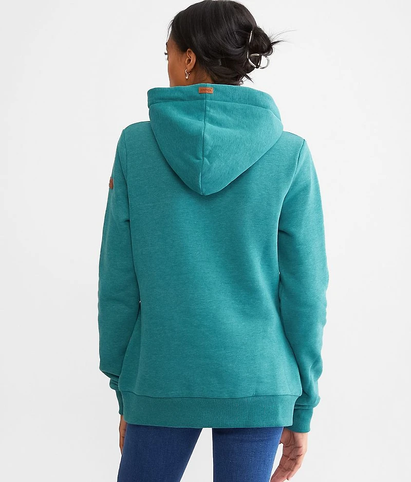 Jas Hooded Henley Sweatshirt