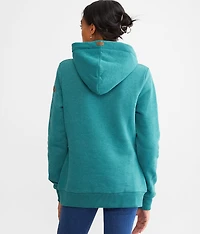 Jas Hooded Henley Sweatshirt