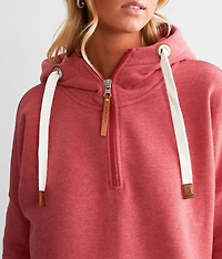 Shine Quater Zip Hooded Sweatshirt