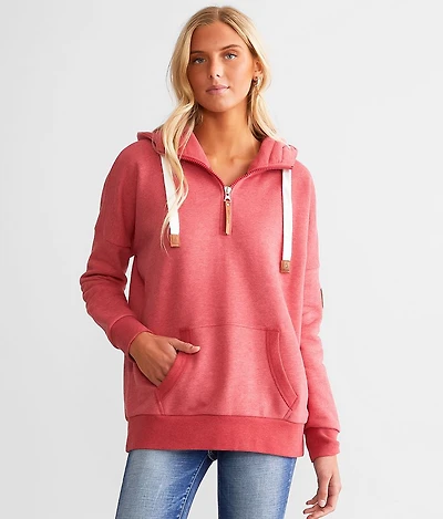 Shine Quater Zip Hooded Sweatshirt