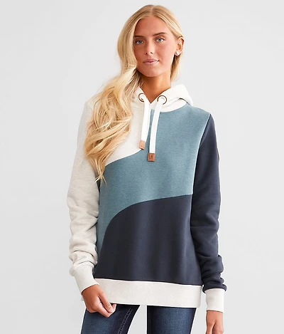 Color Block Hooded Sweatshirt