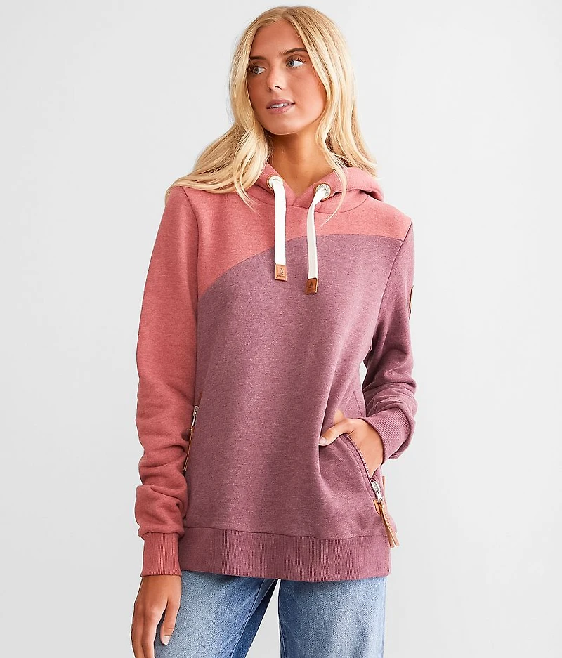 Color Block Hooded Sweatshirt