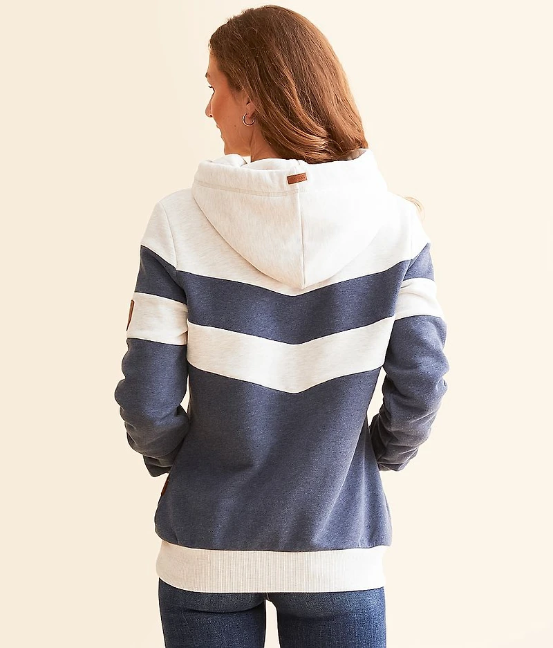 Allia Color Block Hooded Sweatshirt