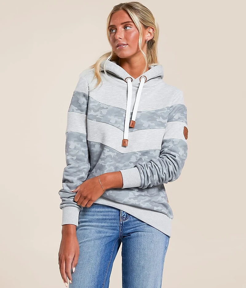 Allia Color Block Hooded Sweatshirt