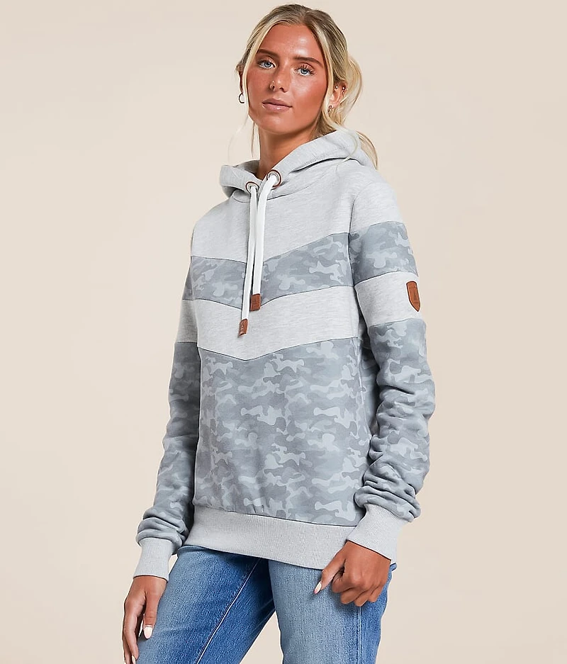 Allia Color Block Hooded Sweatshirt